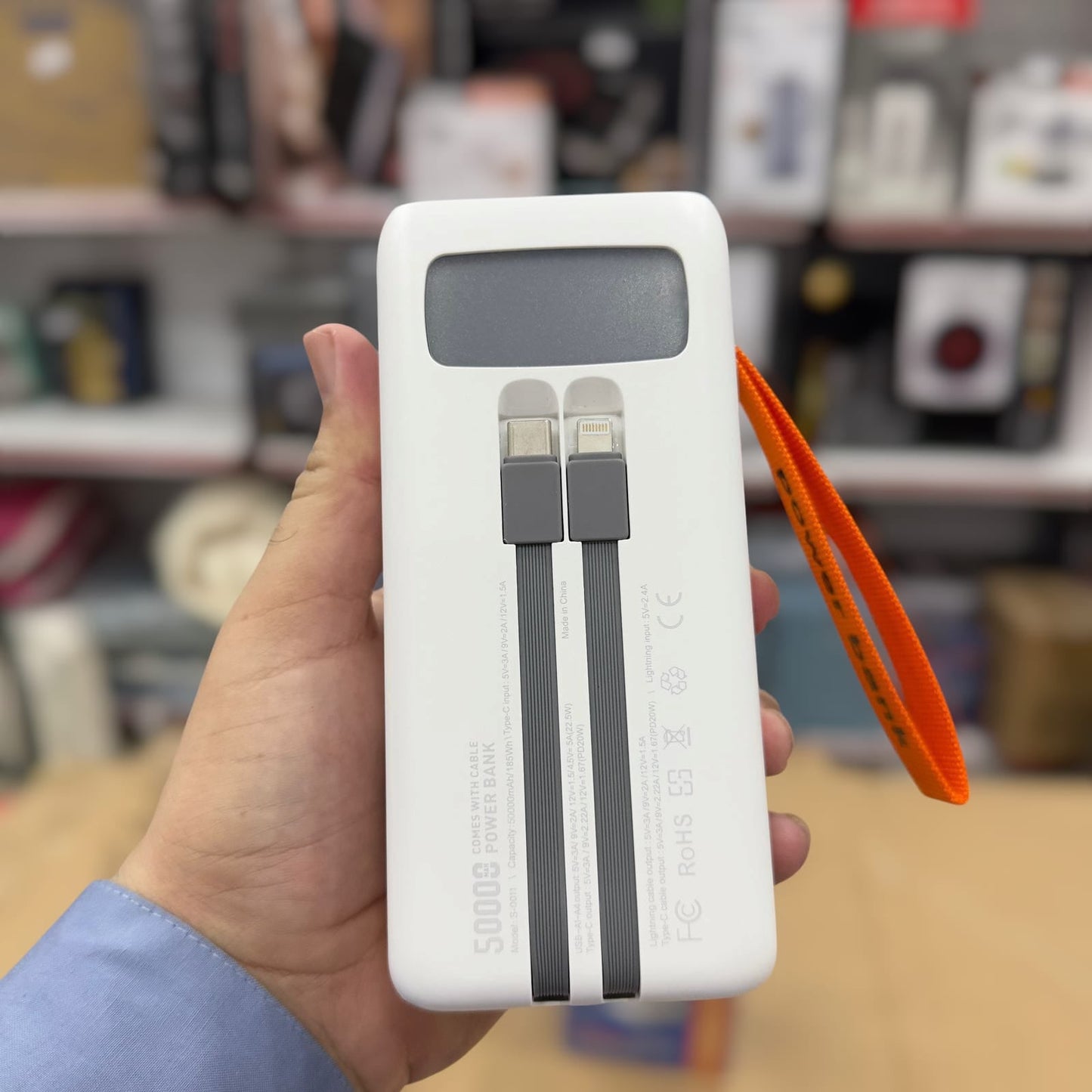 3Star 22.5W Self Contained Wire 50000mAh Power Bank S-0011