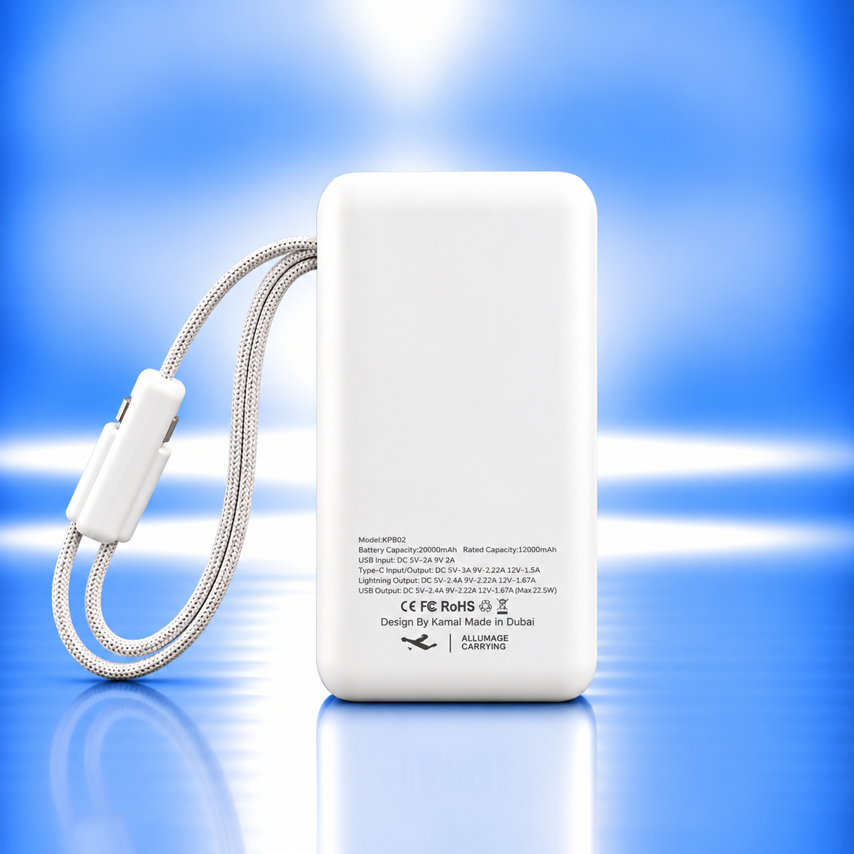 Kamal KPB24 20000mAh 22.5W PD Fast Charge Power Bank